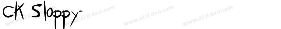 CK Sloppy字体转换